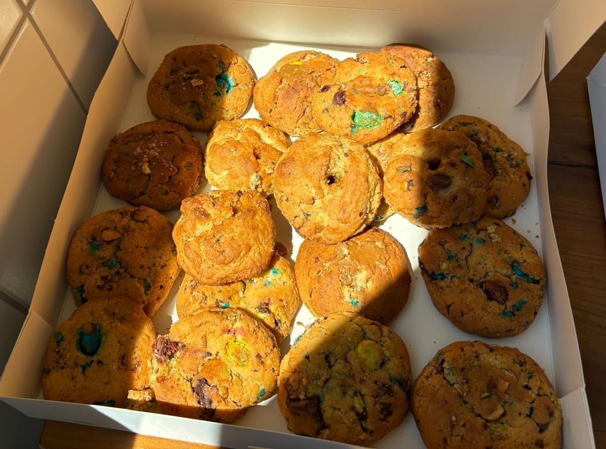 1 Cookies classique au chocolat, M&Ms